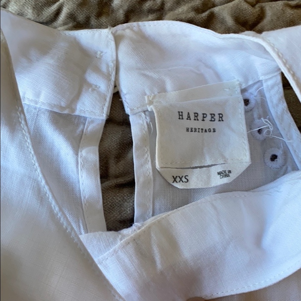 NWOT Harper Top White Size XXS - Picture 11 of 15